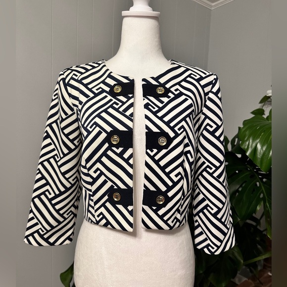 🛍️ Sandra Darren open crop jacket Size 10 - Picture 2 of 8